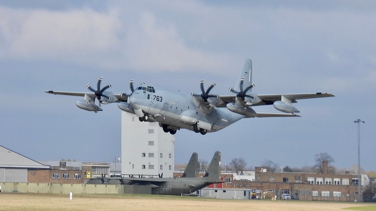 United States Marines Lockheed Martin KC-130J 166763 delivery flight