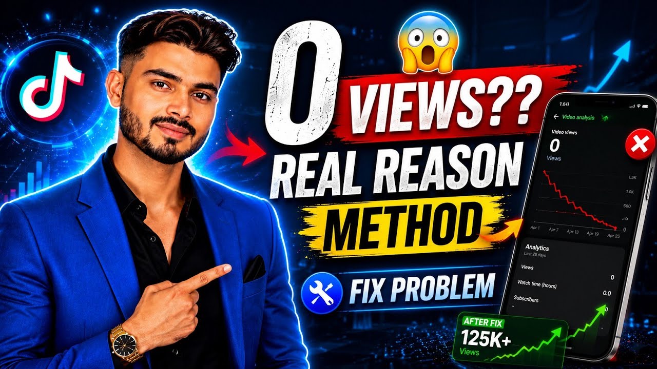 TikTok 0 Views Problem Solve 2026 | Fix No Views Issue Fast (100% Working)
