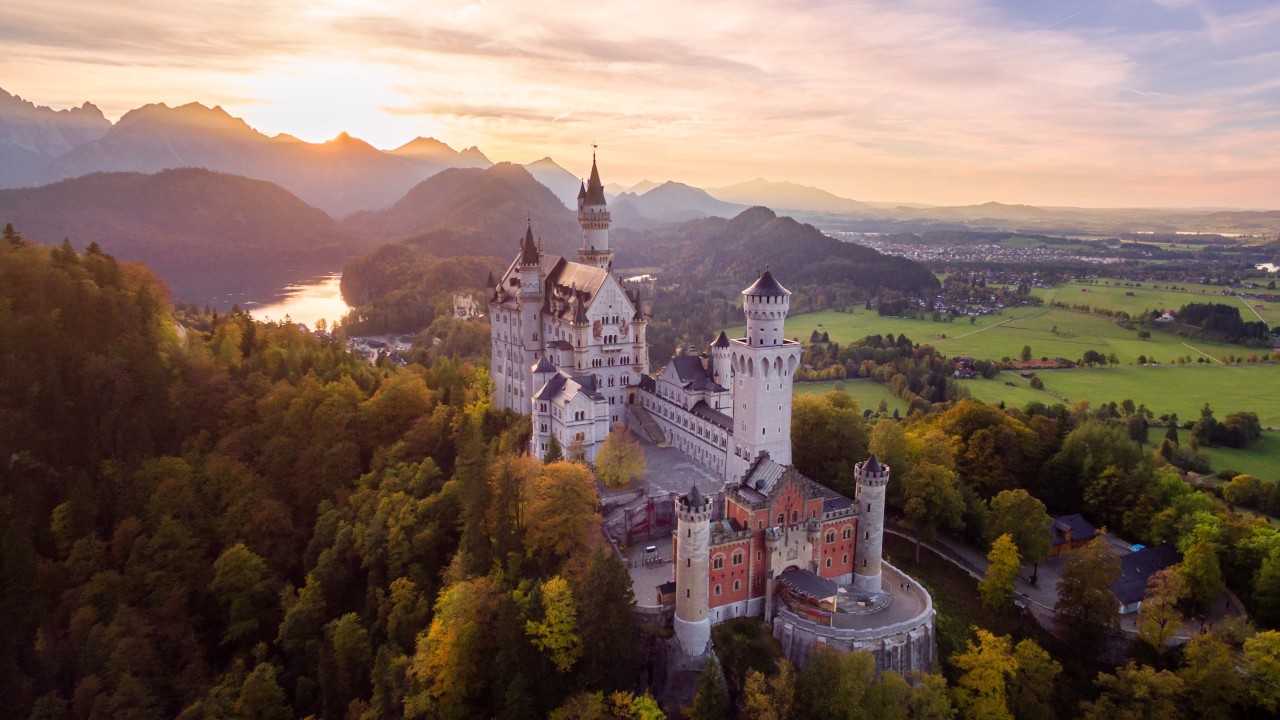 Castle Neuschwanstein 4k - Drone DJI Phantom 3 Professional