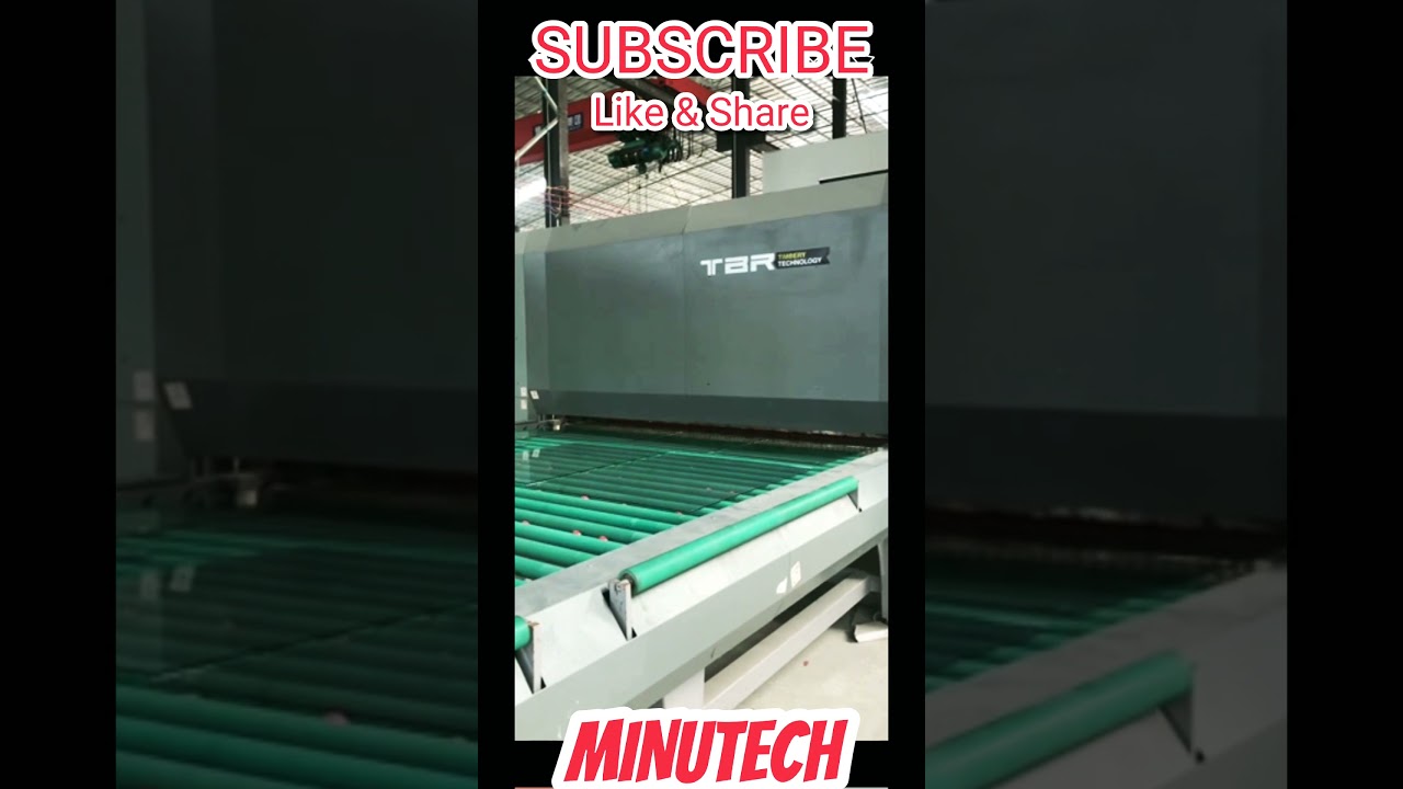 TIMBERY FLAT GLASS TEMPERING FURNACE MACHINE WITH BLOWER FORCED COMVECTION #Shorts