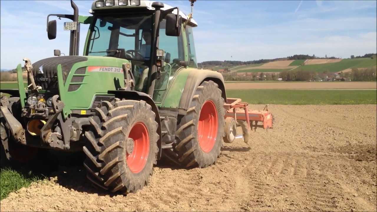 Saatbeetvorbereitung mit Fendt 312 Vario TMS [Full-HD]