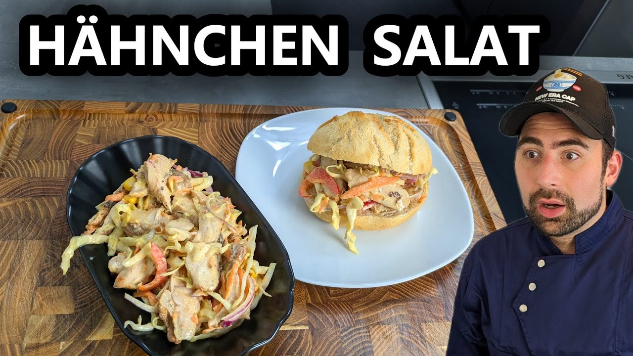 Hähnchen Salat selber machen .