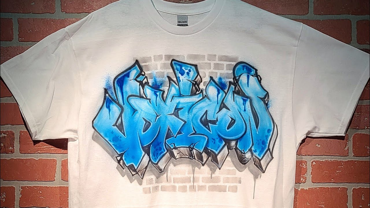 Uncut Airbrush Graffiti art process video | 