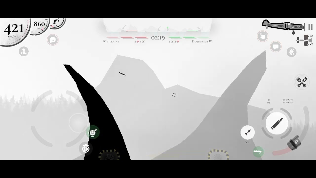 Warplane inc online test gameplay Fw 190 D-9 1vs1 map Island ep 1.
