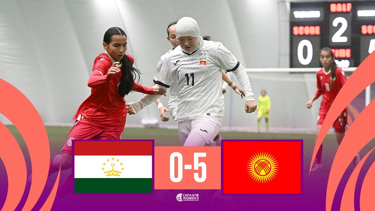 Tajikistan vs Kyrgyz Republic | Highlights | CAFA U18 Women's Championship 2025