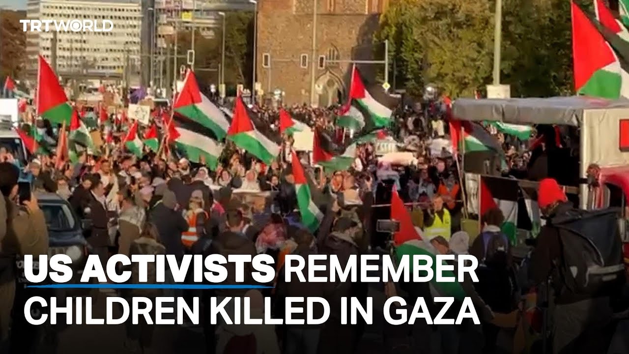 Tens of thousands join pro-Palestinian protests around the world