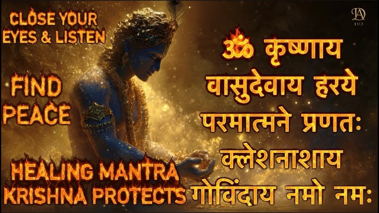 Om Krishnaya Vasudevaya Mantra - Most Powerful Krishna Mantra for Peace  - Healing Mantra