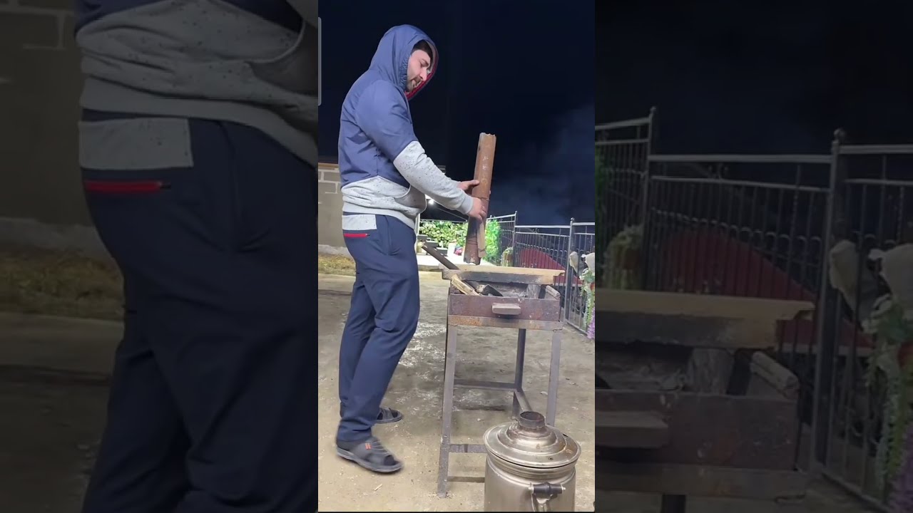 AYMA ailesi ile bərabər axşam vaxtı möhtəşəm samavar çayı süfrəsi hazırladı😍
