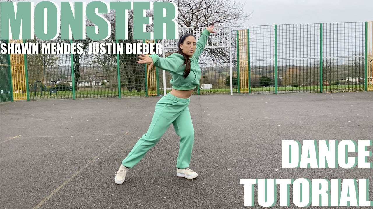 MONSTER Shawn Mendes, Justin Bieber Dance TUTORIAL Beginner Friendly Online Dance Class