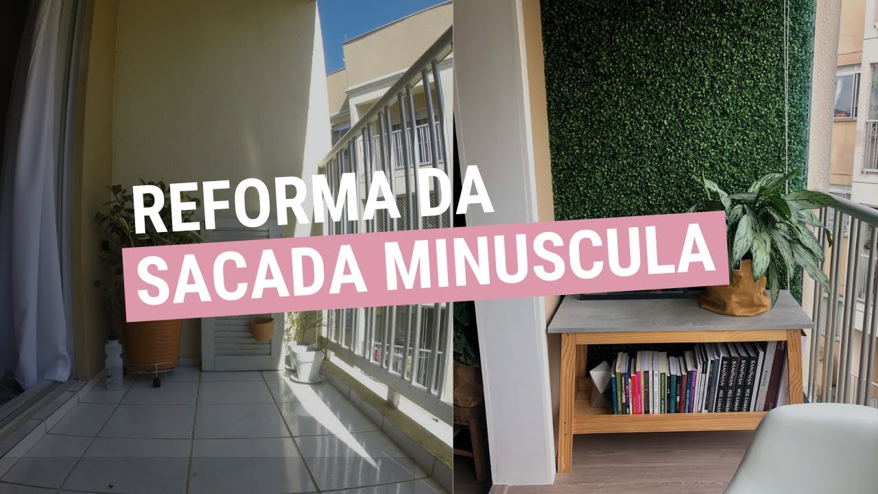 Tour na sacada do apartamento minimalista! Decoração barata | DE APÊ NOVO