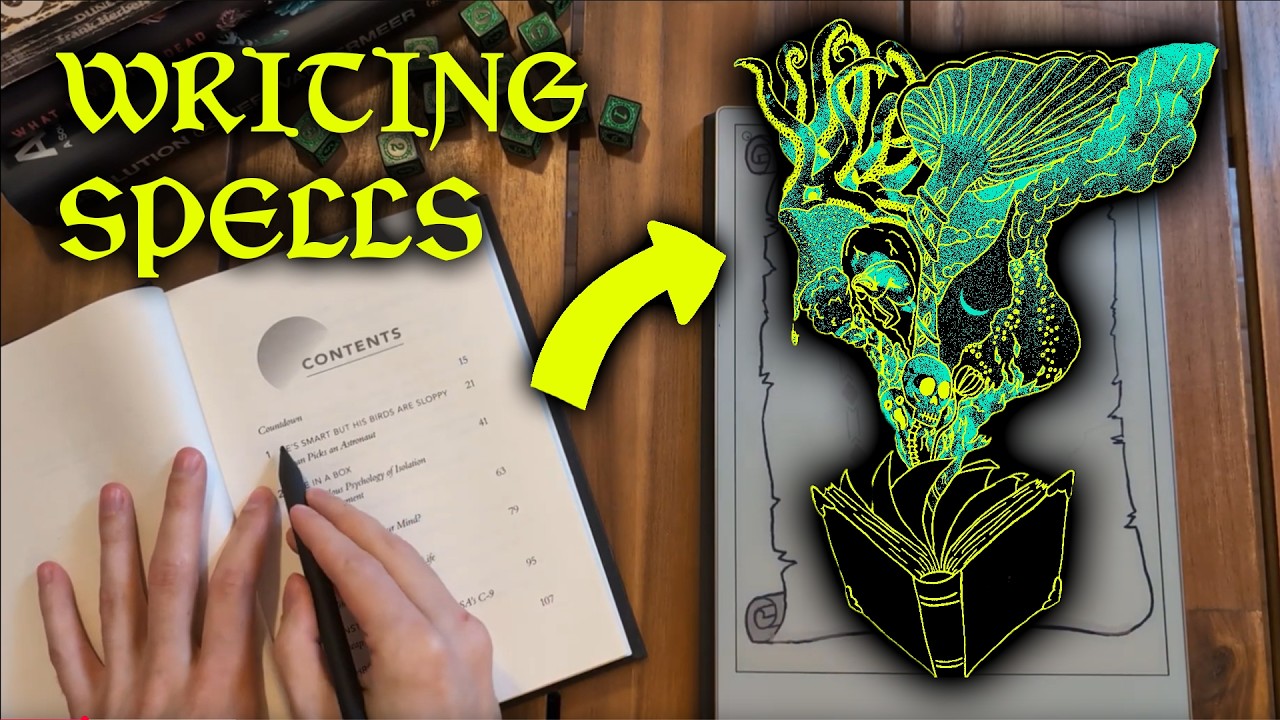 Using real BOOKS to write SPELLS in our indie TTRPG - Thieves of the Tome