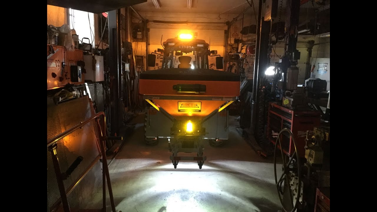 ARCTIC Salt Spreader On A Kubota