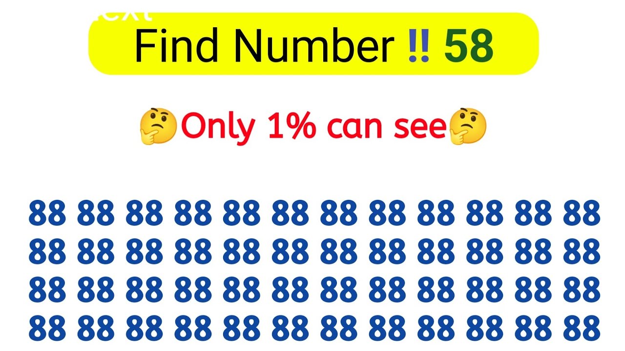 Find 👉 58 | IQ Puzzle | Brain Test #iqtest #iqchallenge #iq #ias #ssc