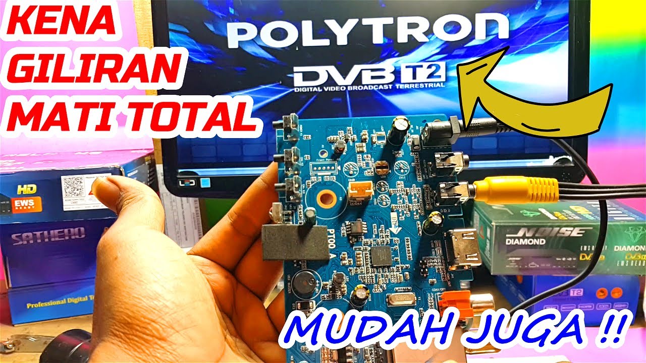 Polytron Dvb T2 Mati Total || Berhasil Led Merah Belum Nyala