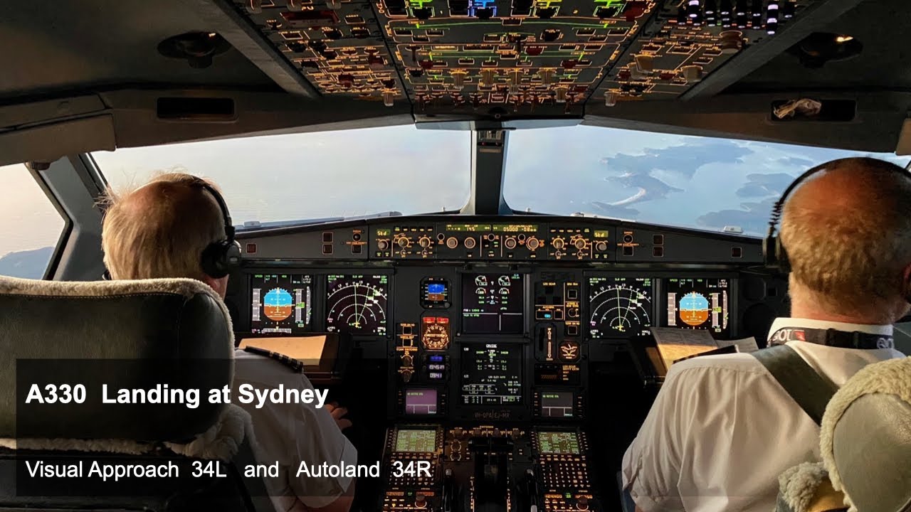 A330  Manual and Autoland, Sydney