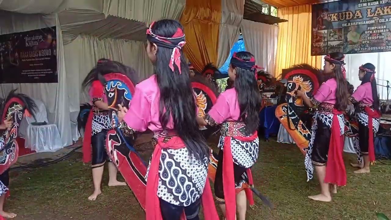 Tari kiprah srikandi, Ebeg kuda laksono, live karangmaja, karanggayam, kebumen