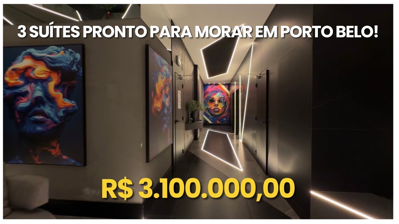 3 Suítes, NOVO, Mobiliado, a poucos passos do mar em Porto Belo-SC