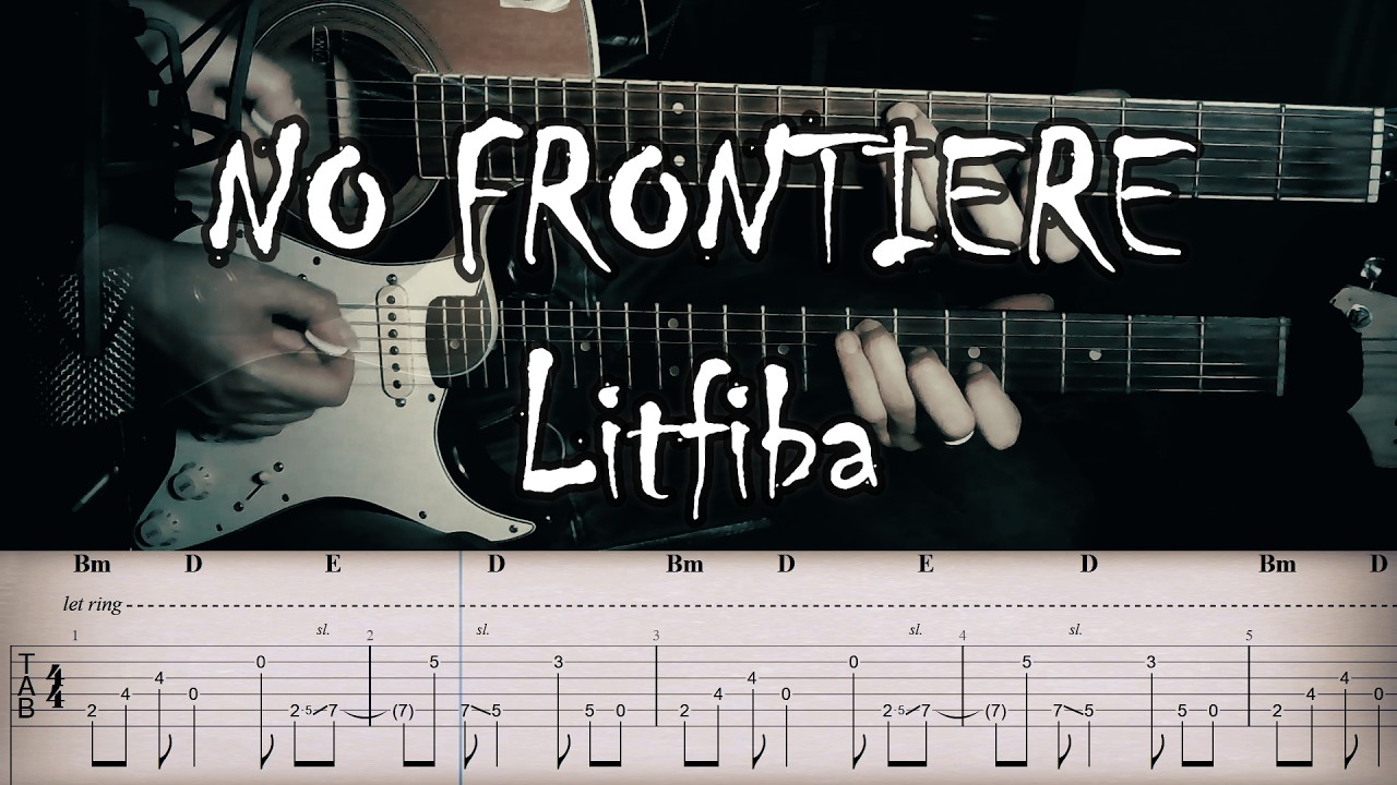 No frontiere - Litfiba | FULL TAB | Guitar cover | Tutorial