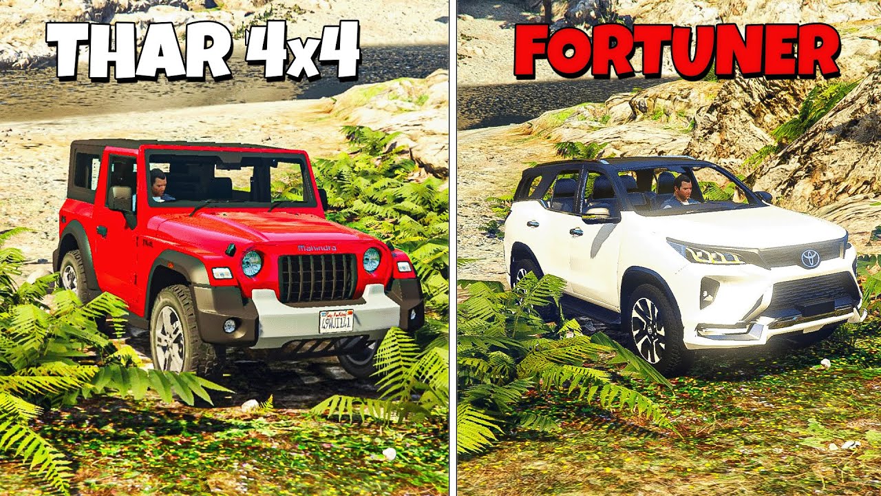 Mahindra Thar (20 Lakh) Vs Fortuner Legender (60Lakh) 🔥 SHOCKING RESULTS 😱 GTA 5