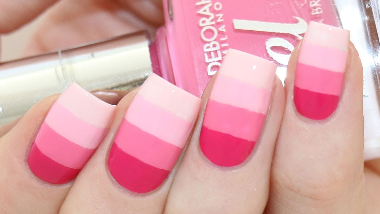 GESTREEPTE OMBRE NAGELS MAKEN