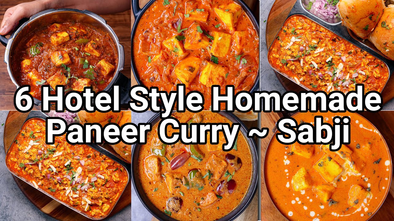 6 Hotel Style Paneer Curries Recipes to Try at Home | Dhaba Style Paneer Gravy Curry for Roti & Rice