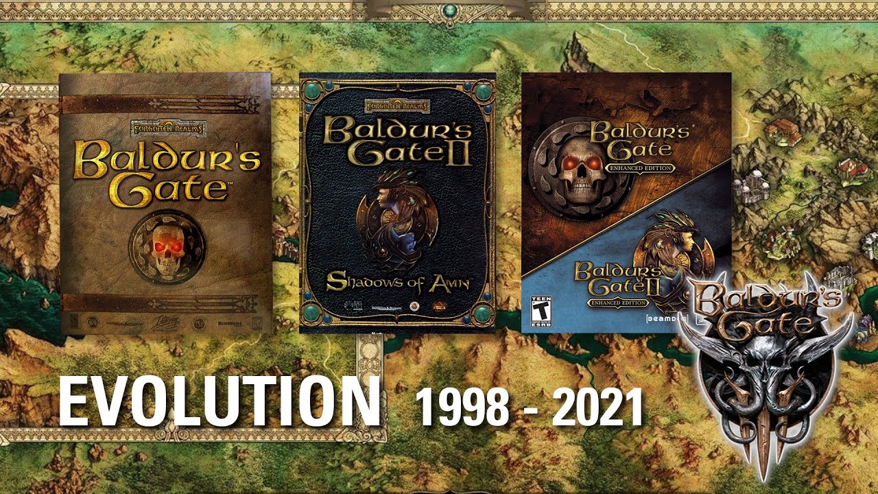 Evolution of Baldur's Gate (1998 - 2021) - RPG - PC / DOS, Mac, Linux, PS4, Xbox One, Switch