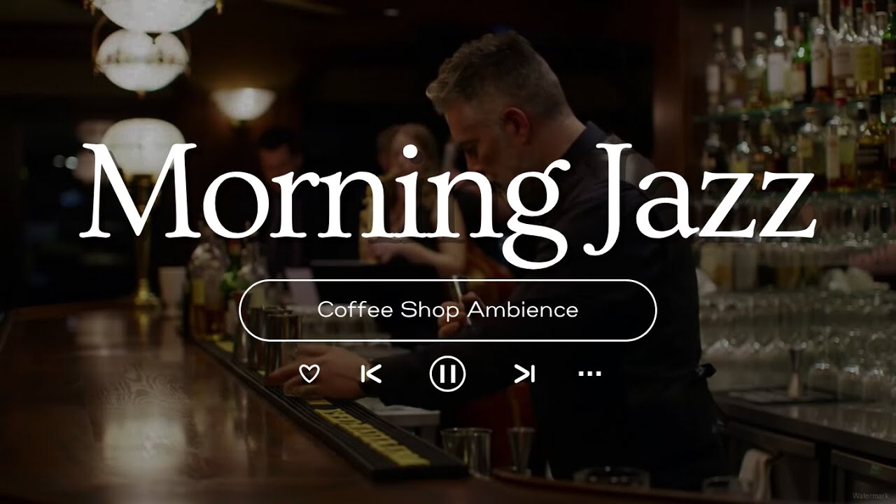 4K Spring Coffee Shop Ambience with Relaxing Jazz Instrumental Music 🌸 Smooth Jazz Music for Work