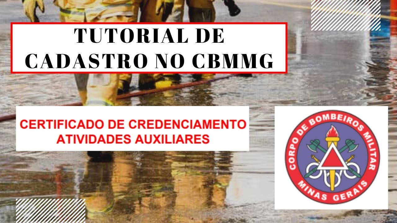 Como fazer o cadastro no Corpo de Bombeiros de Minas Gerais - Cadastro no SIGeA