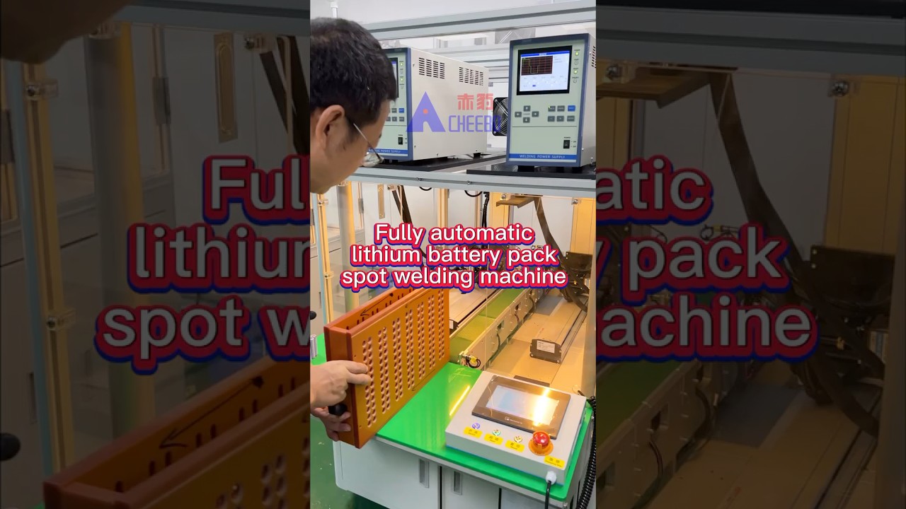 Double sided lithium battery pack spot welding machine #18650 #spotwelding #weldingmachine #factory
