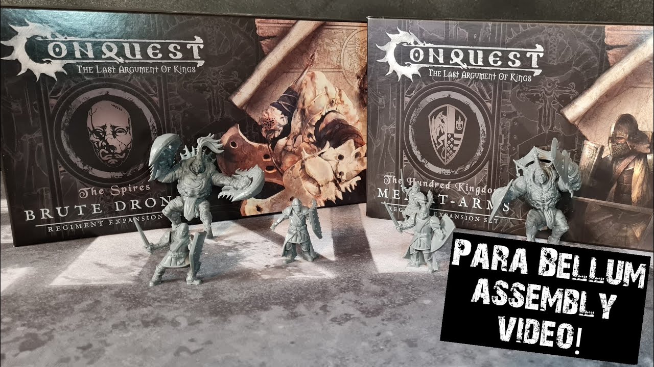 Para Bellum Conquest Miniature wargame: Assembly video