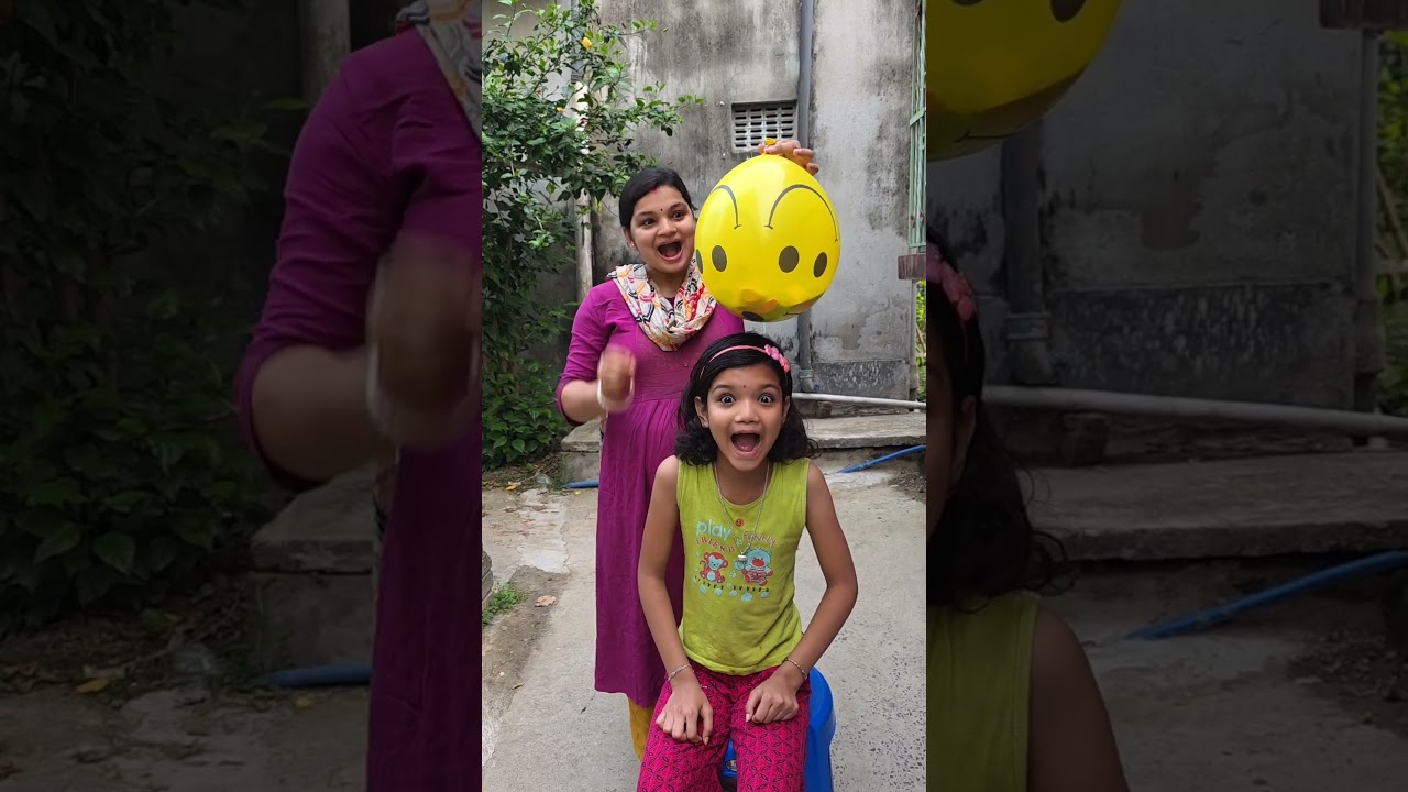 Balloon fun 🎈😂#Kritikachannel#Shorts#funnyshorts#funnyvideo