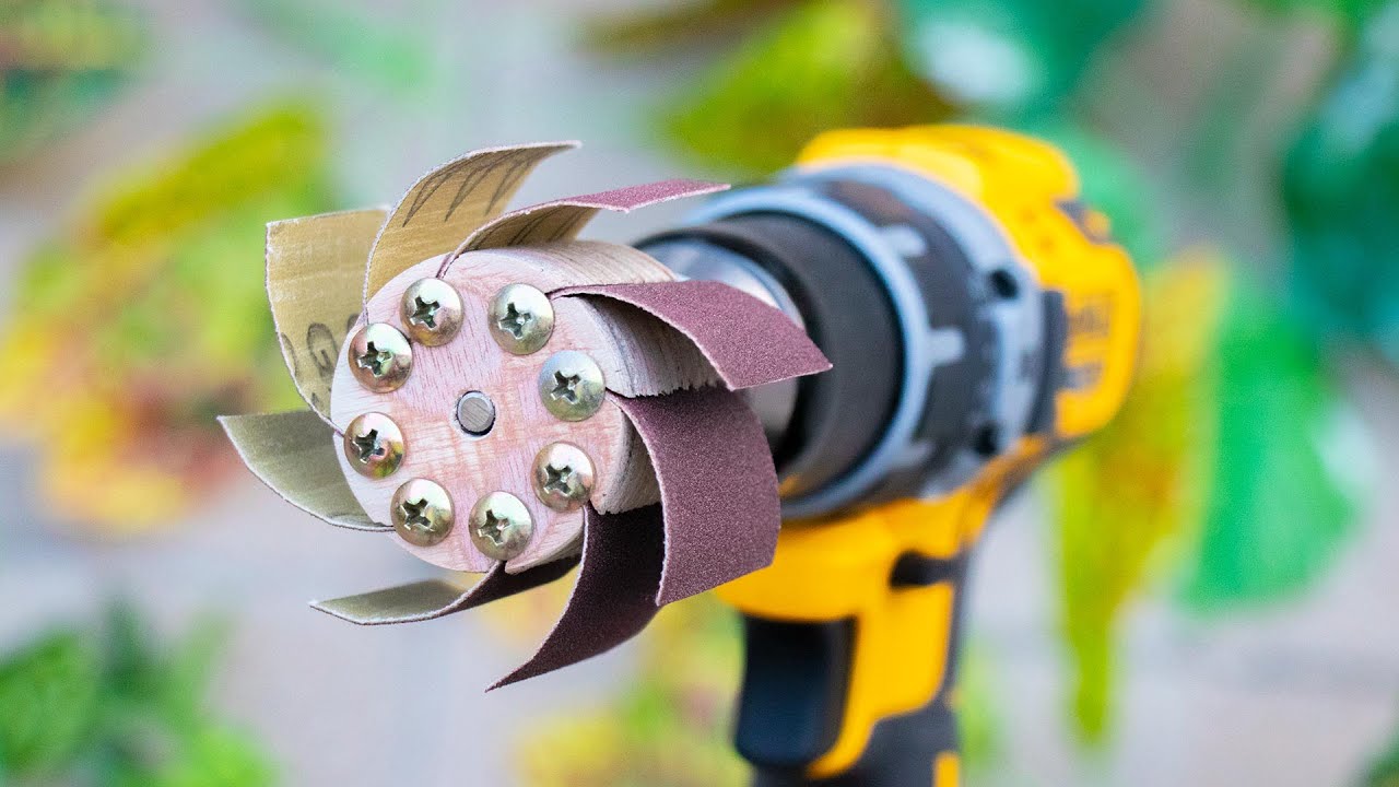 How To Make Grit Sanding Flap Wheel Used for Electric Drill
