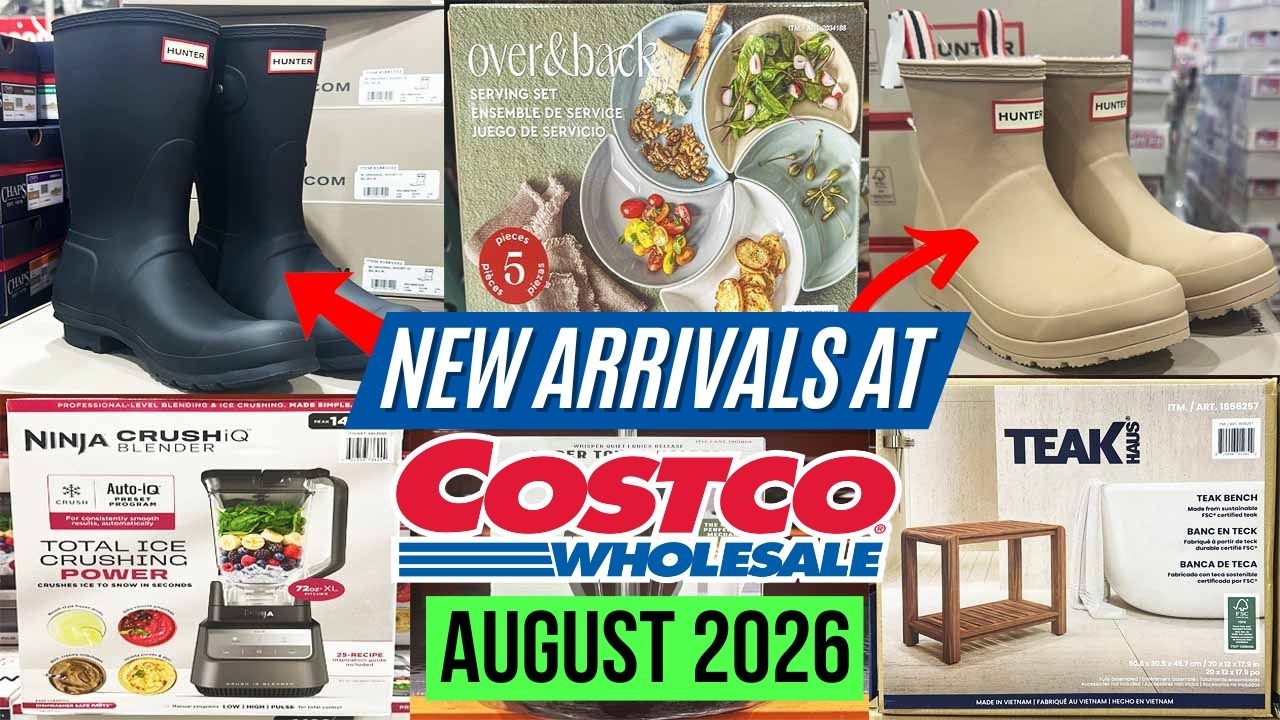 🔥COSTCO NEW ARRIVALS FOR AUGUST 2026:🚨GREAT FINDS! Rain Boots, Short Boots, Swirl Bowls & More