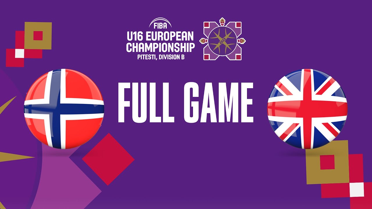 Norway v Great Britain | Full Basketball Game | FIBA U16 European Championship 2023 - Division B