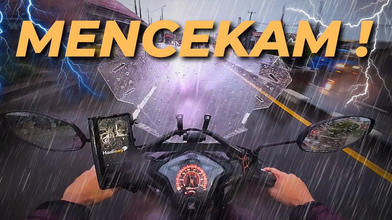 Ep.3 Hujan BADAI, PETIRnya SADIS, Harus Tetep JALAN ! | Touring PURWOKERTO - JKT Honda Beat ESP
