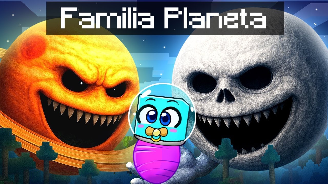 Adoptado por Una FAMILIA de la LUNA se DESPIERTA en Minecraft!