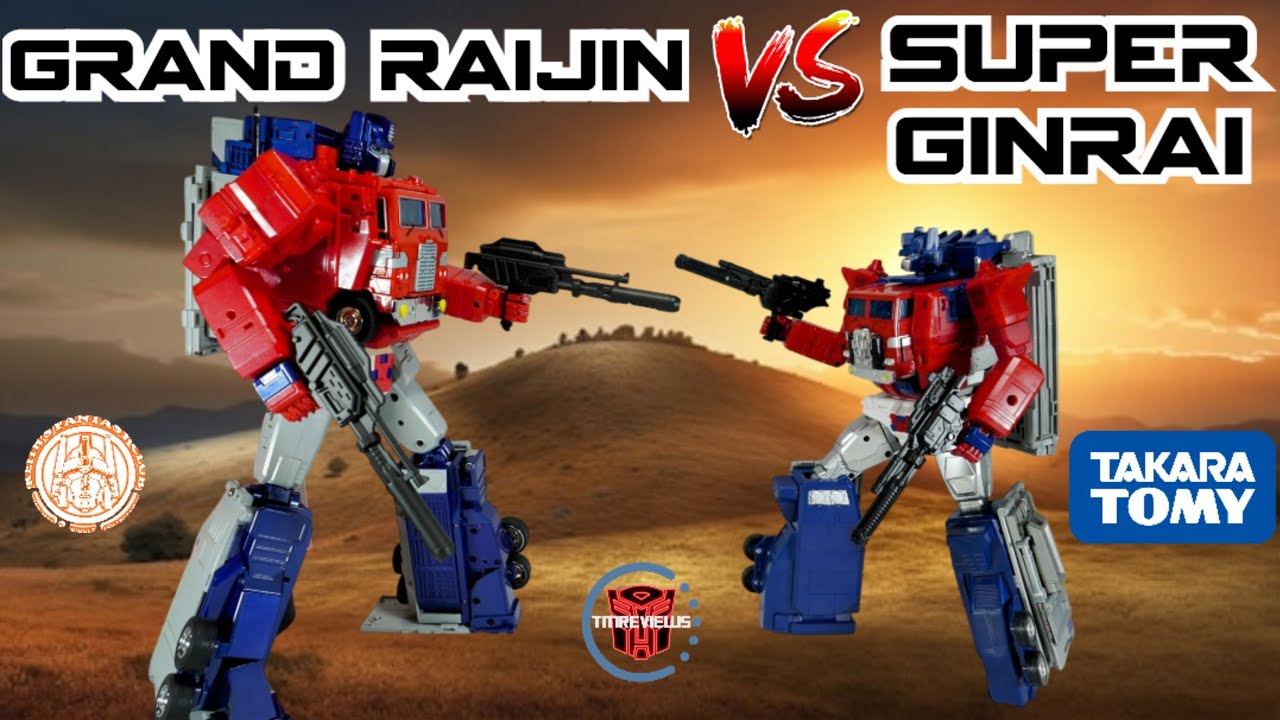 Comparison: KFC P-14 & P-15 Grand Raijin VS Takara Tomy MPG-09 Super Ginrai (Part 2 Combined Mode)