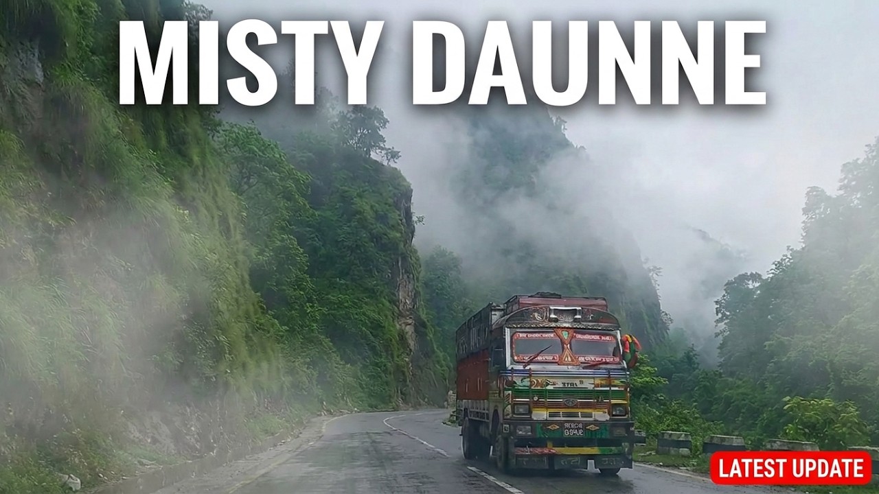 Driving Through Misty Daunne After Rain! | Latest Road Condition Update