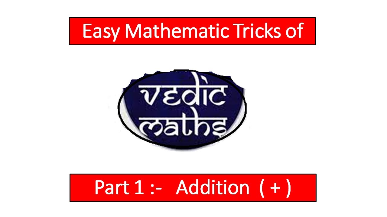 Vedic Maths | Part 1 | Addition | vedic maths in hindi | addition easy trick | fast addition
