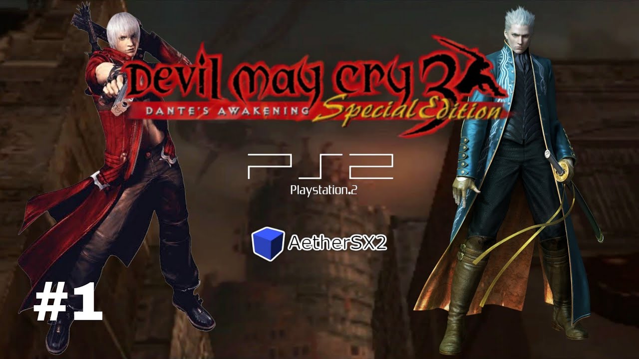 Devil May Cry 3 Dante's Awakening Special Edition PS2 Gameplay AetherSX2 Walkthrough Part 1