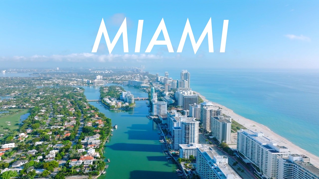 Miami, Florida 🇺🇸 2 Hours of Beautiful Aerial Views in 4K [LOFI BEATS]