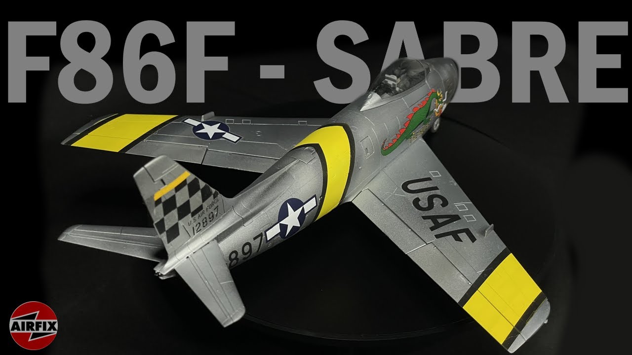 Canadair Sabre от Airfix в масштабе 1:48 | Полная сборка | HD