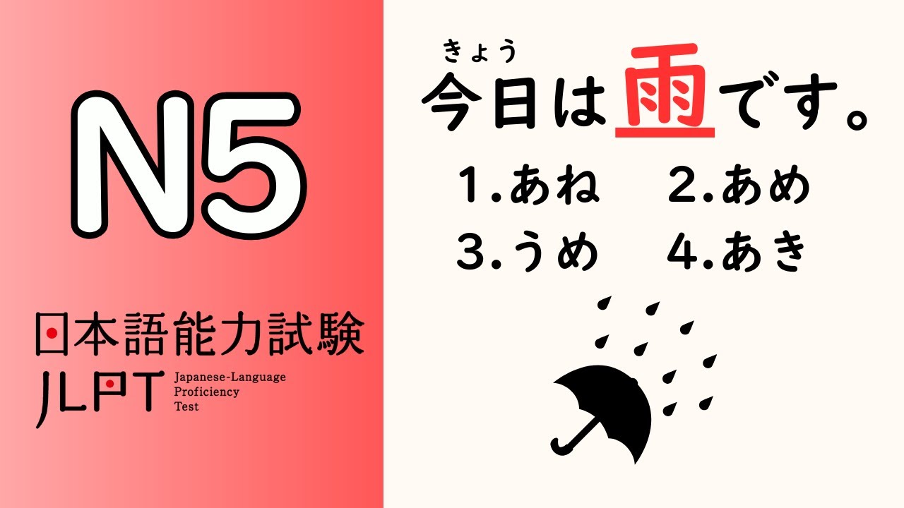 JLPT N5 KANJI Vocabulary Practice Test
