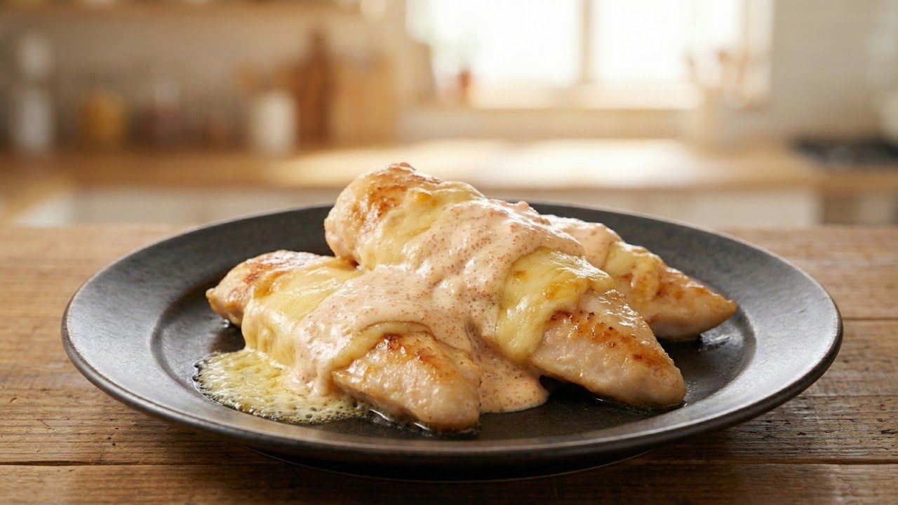 【Just Pan-Fry】Super Easy Mentaiko Mayo Cheese Chicken Tenders