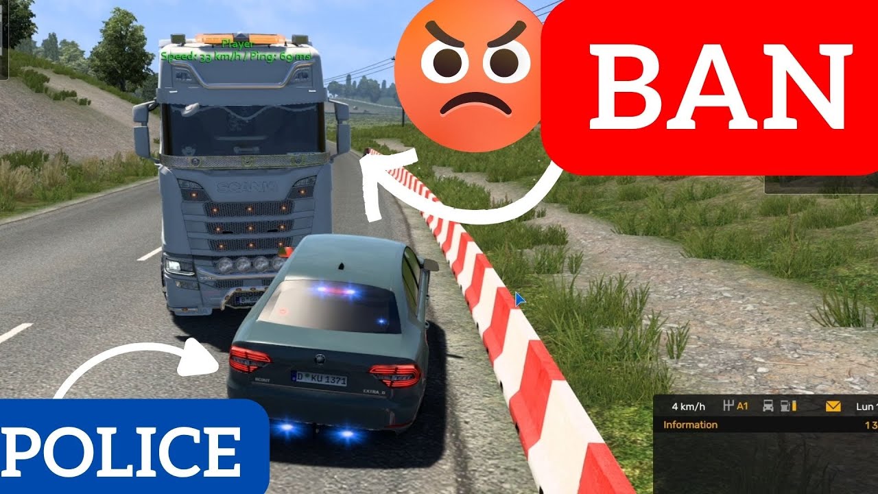 👮‍♂️ Undercover POLICE Patrol in Calais-Duisburg | TruckersMP Game MODERATOR
