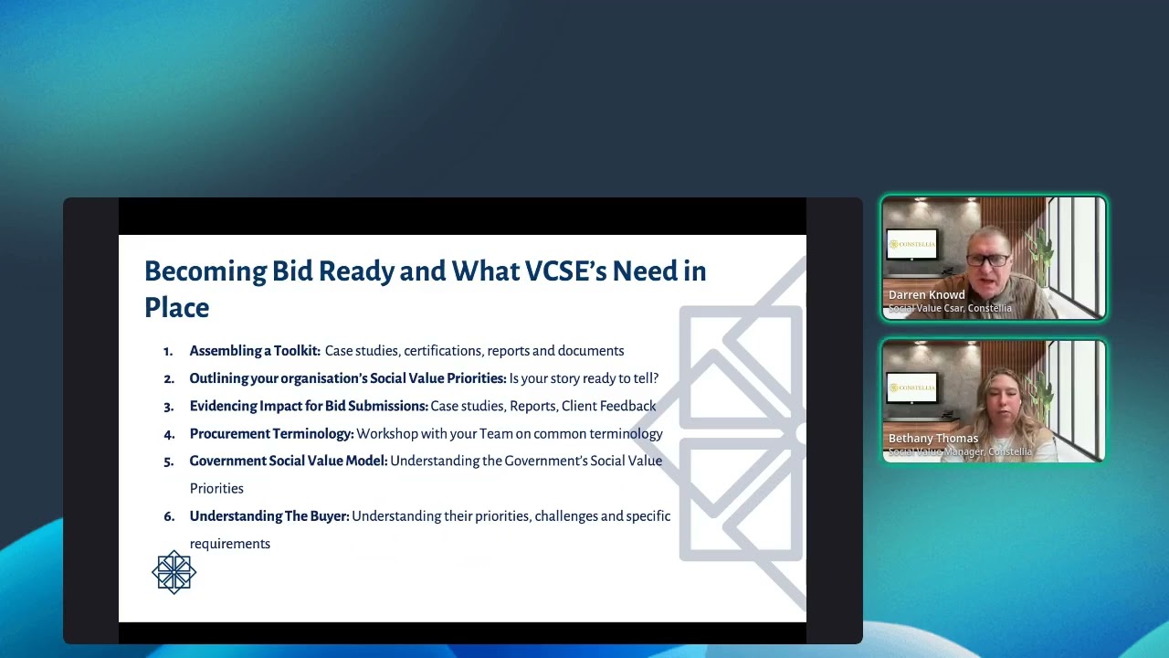 How to Bid and Win Government Tenders | Darren Knowd & Bethany Thomas, Constellia