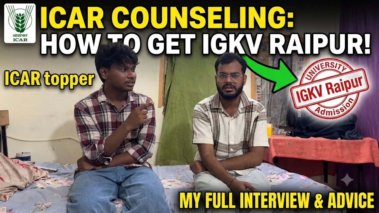 ICAR counseling || How to get admission in IGKV Raipur || ICAR student interview | #igkv #icar #a...