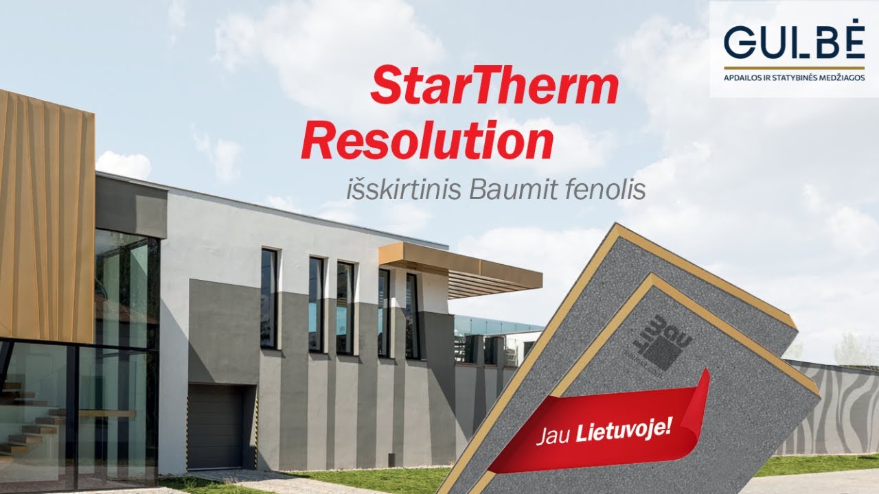 &Scaron;ilumos izoliacijos sistema BAUMIT StarTherm Resolution | Gulbe.lt