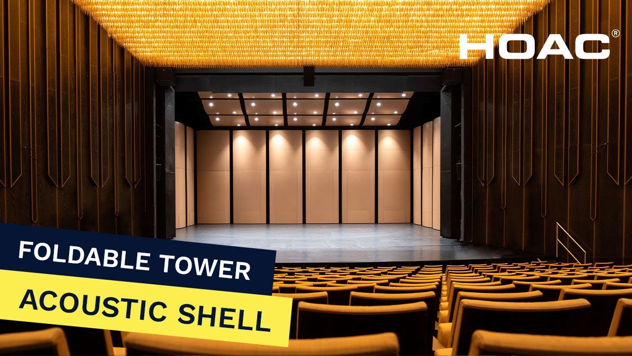 Acoustic shell, foldable tower - acoustical shell for orchestra and concerts