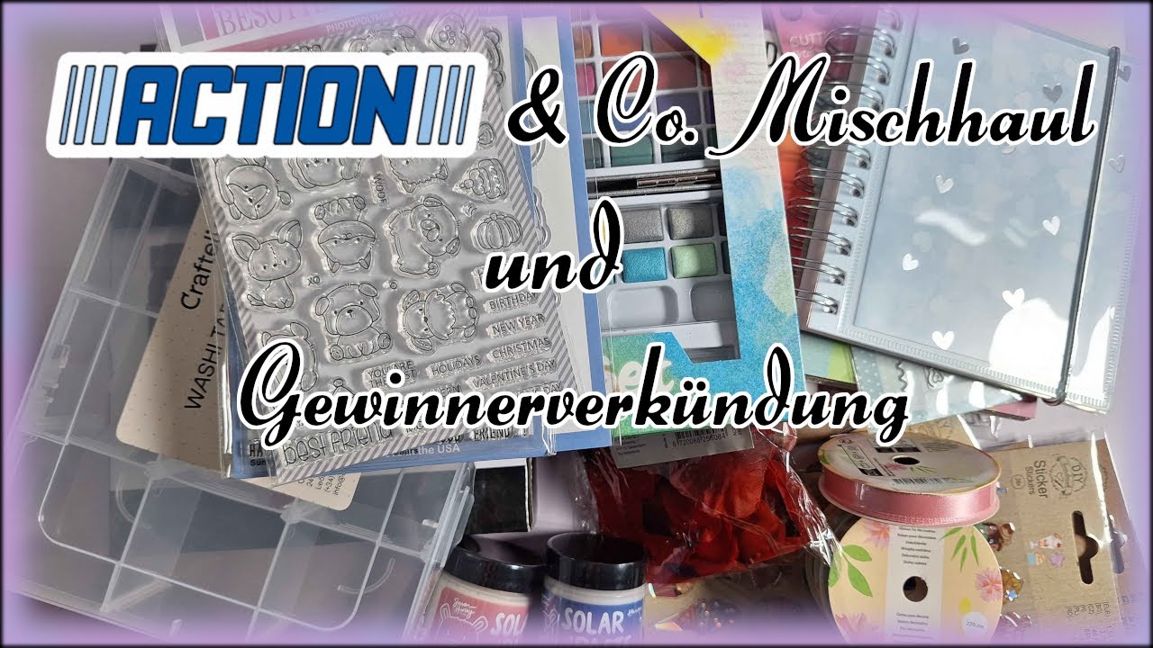 Mischhaul (Action, Craftelier und Co.) & Gewinnerverkündung! #haul #haulaction #craftsupplieshaul